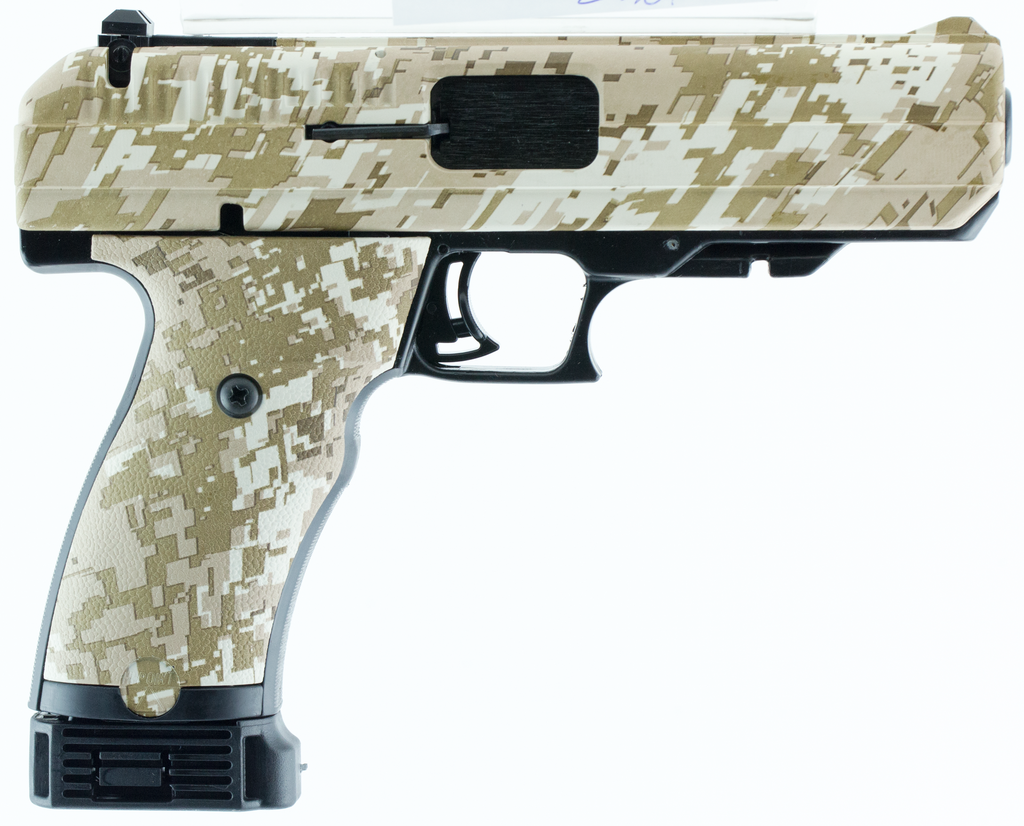 Hi-Point 34010DD JCP  40 S&W 10+1, 4.50" Black Steel Barrel, Hydro-Dipped Digital Desert Camo Serrated Steel Slide, Hydro-Dipped Digital Desert Camo Polymer Frame w/Picatinny Rail & Grip