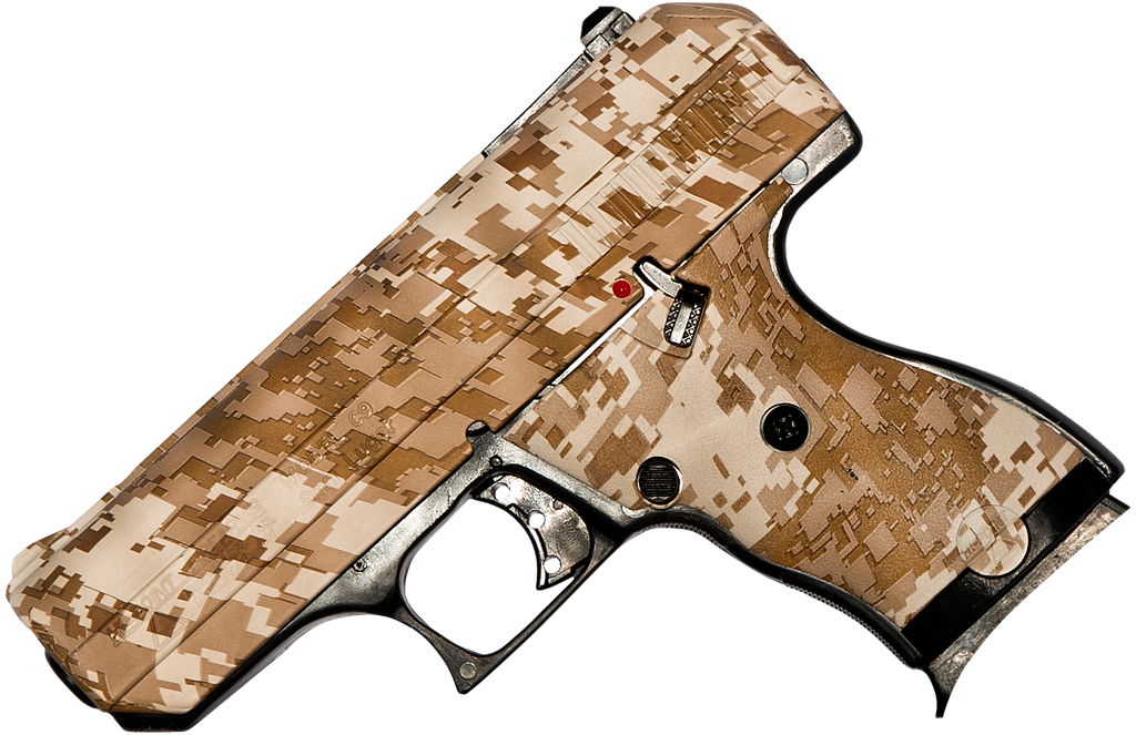 Hi-Point 916DD C9  9mm Luger 8+1, 3.50" Black Steel Barrel, Hydro-Dipped Digital Desert Camo Serrated Steel Slide, Hydro-Dipped Digital Desert Camo Polymer Frame & Grip