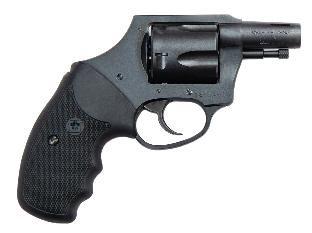 Charter Arms 64429 Boomer  Large 44 Special, 5 Shot 2" Black Nitride Ported/Tapered Steel Barrel, Black Nitride Cylinder & Frame w/Black Finger Grooved Rubber Grip