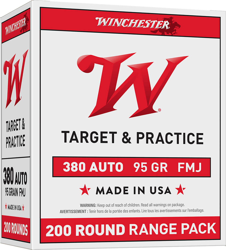 Winchester Ammo USA380W USA  380ACP 95gr Full Metal Jacket 200 Per Box/5 Case