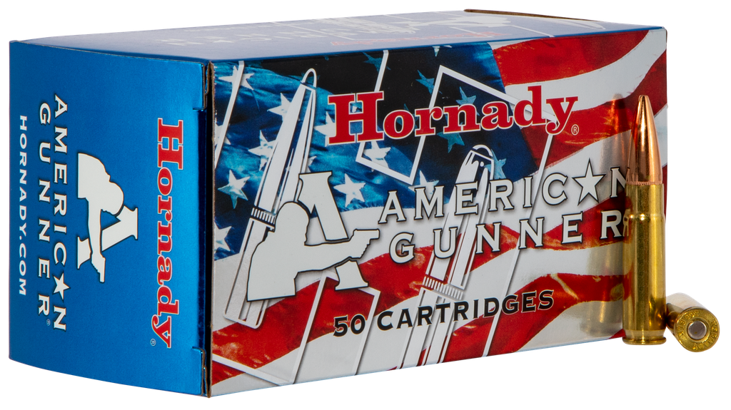 Hornady 80897 American Gunner  300Blackout 125gr Hollow Point 50 Per Box/10 Case