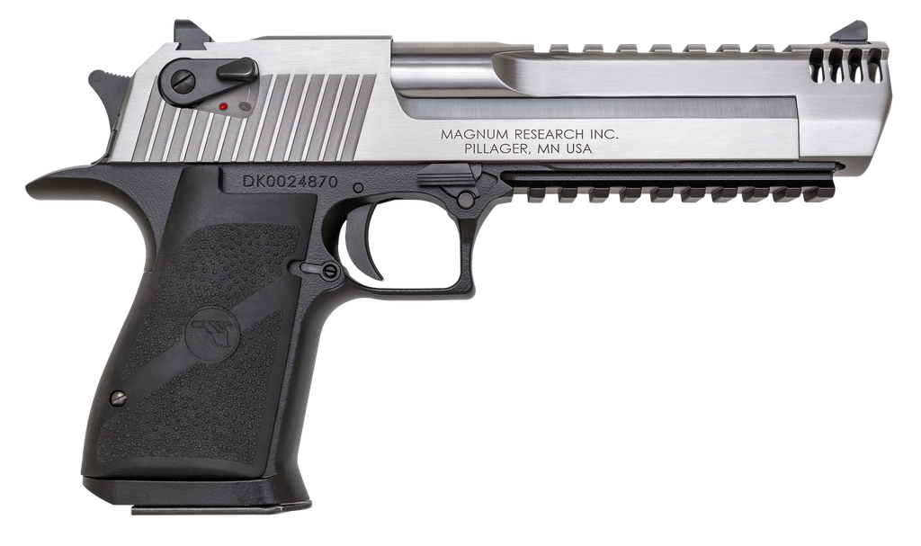 Magnum Research DE50ASIMB Desert Eagle Mark XIX L6 50 AE 6" 7+1 Black Hardcoat Anodized Aluminum Frame Stainless Steel Slide Black Polymer Grip