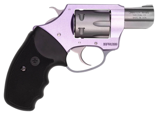 [PROD26-00039] Charter Arms 52240 Pathfinder Lite Lavender Lady Small 22 LR, 8 Shot, 2" Matte Stainless Steel Barrel & Cylinder, Lavender Aluminum Frame w/Black Finger Grooved Rubber Grip, Exposed Hammer