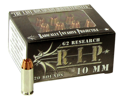 [PROD26-00043] G2 Research G00601 R.I.P  10mmAuto 115gr Fracturing Hollow Point 20 Per Box/25 Case