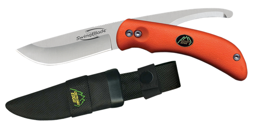 [PROD26-00085] Outdoor Edge SZ20NC SwingBlade  3.60"/3.20" Folding Skinning/Gutting Plain Aichi AUS8 SS Blade Blaze Orange TPR Handle